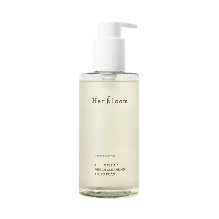 herbloom Green Clear Vegan Cleansing Oil to Foam 200 ml flaska